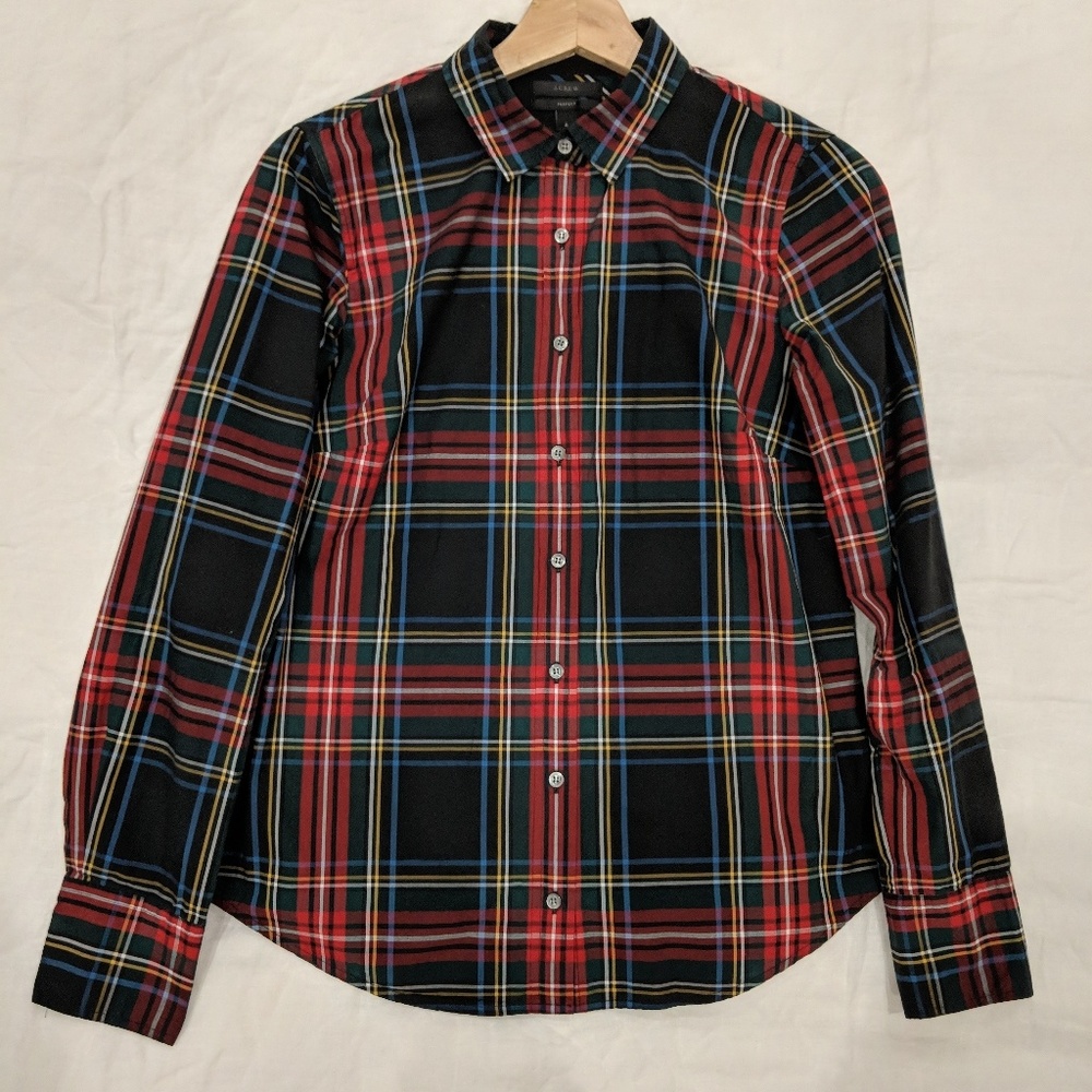 J Crew Perfect Fit Plaid Shirt